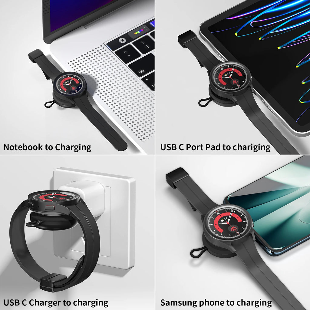 USB-C Magnetic Charger for Samsung Galaxy Watch 6 5 4 3 Active Smartwatch Charger Oasis Select