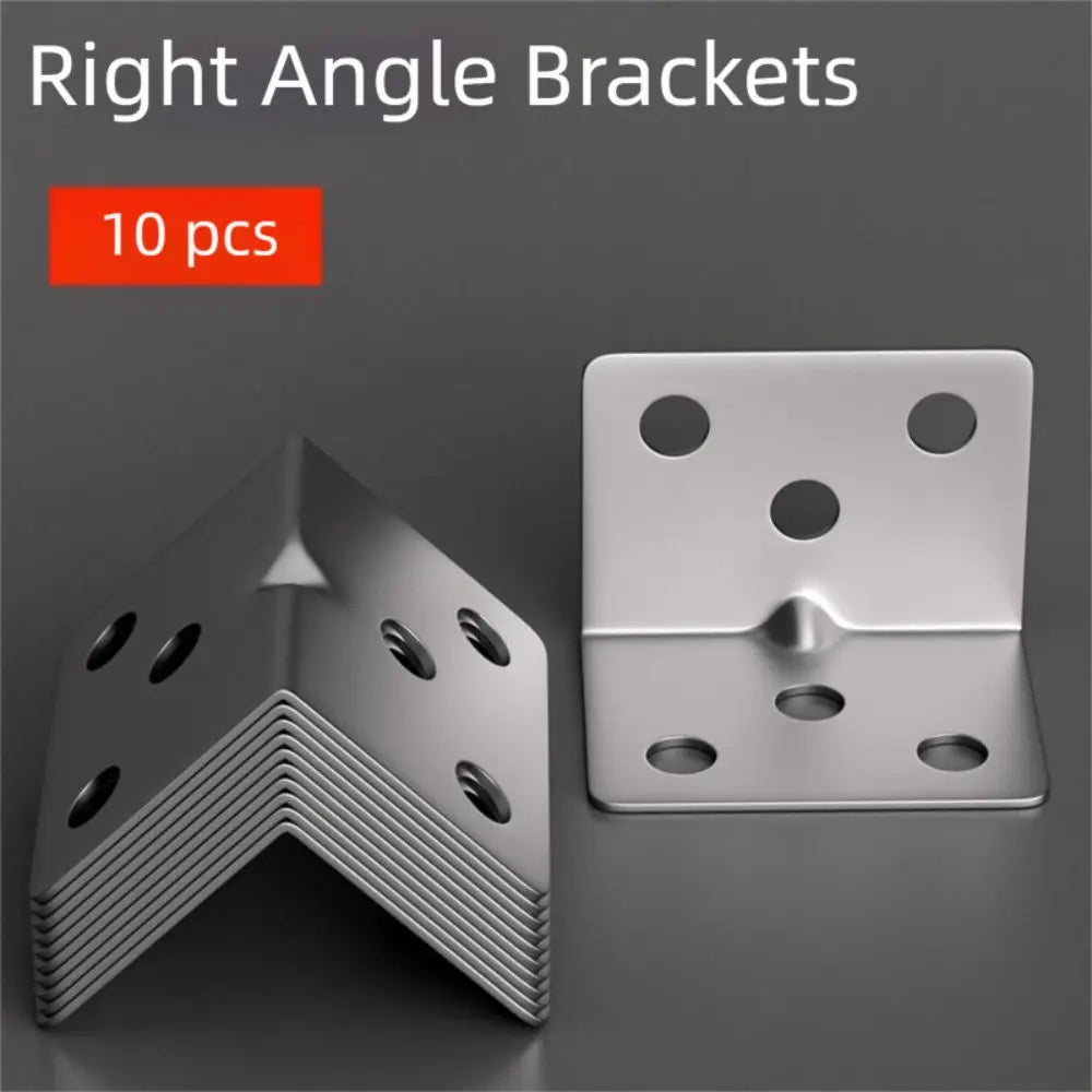 Stainless Steel L-Shaped Corner Brackets 10/20 Pack – DIY