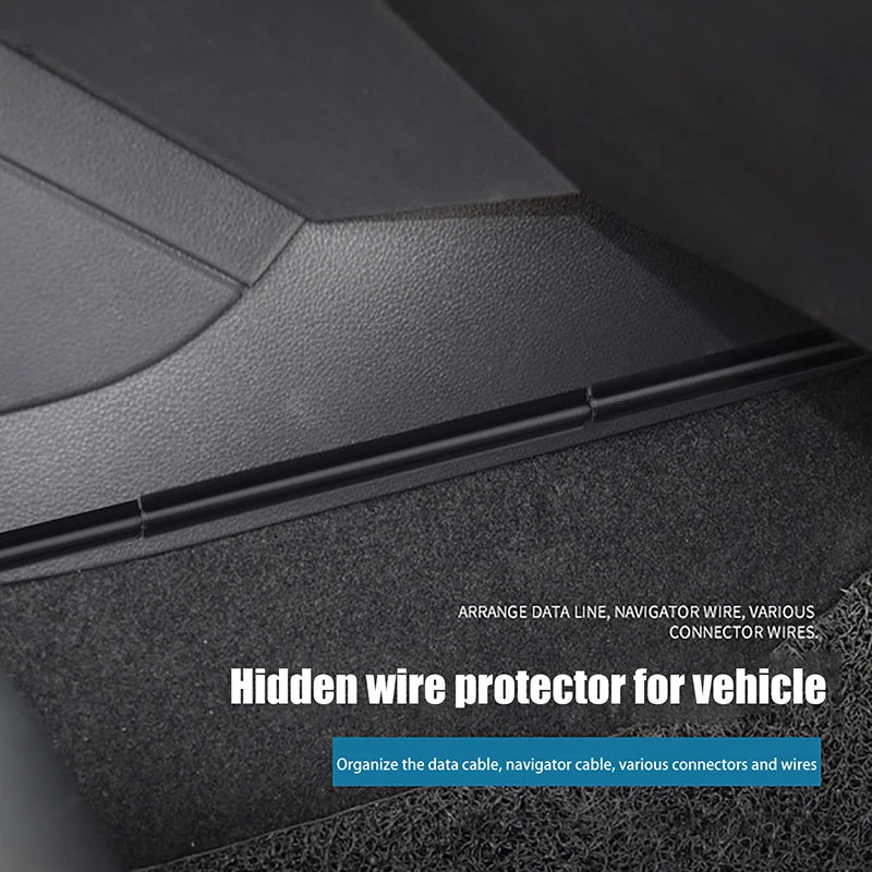 8pcs Universal Vehicle Interior Cable Line Sleeve Protector; Hidden Wire Cover Clips; Organizer Clamp Accessories Oasis Select