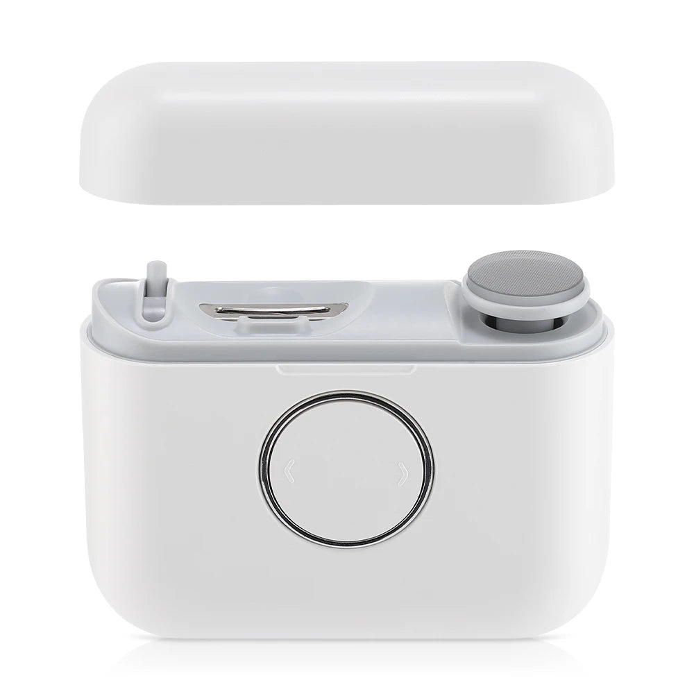 2-in-1 Electric Nail Clipper & Grinder with LED | Baby & Adult Electric Nail Clipper Oasis Select Type C-White