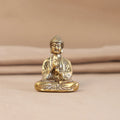 Mini Solid Copper Sakyamuni Buddha Statue Ornament Miniature Figurines Oasis Select Bronze