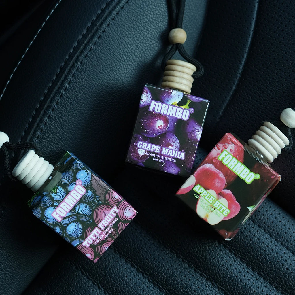 FORMBO Fruit Car Air Freshener Pendant | 4 Scents, 8ml Car Air Freshener Oasis Select