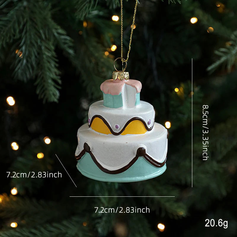 Macaron Christmas Hanging Ornaments – Cute Tree Pendants