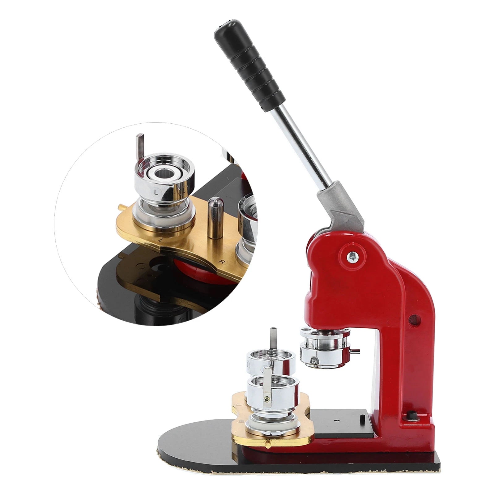 Button Making Press Machine Button Maker Badge Making Press Pressing Machine 25mm with 1000 Buttons for Household Oasis Select