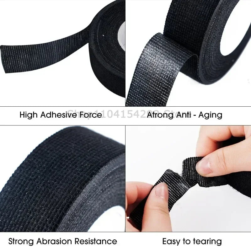 9/15/25/32/50 Electrical Insulating Tape Adhesive Cloth Fabric Tape Cable Looms Wiring Harness For Car Auto Black Wiring Harness Oasis Select