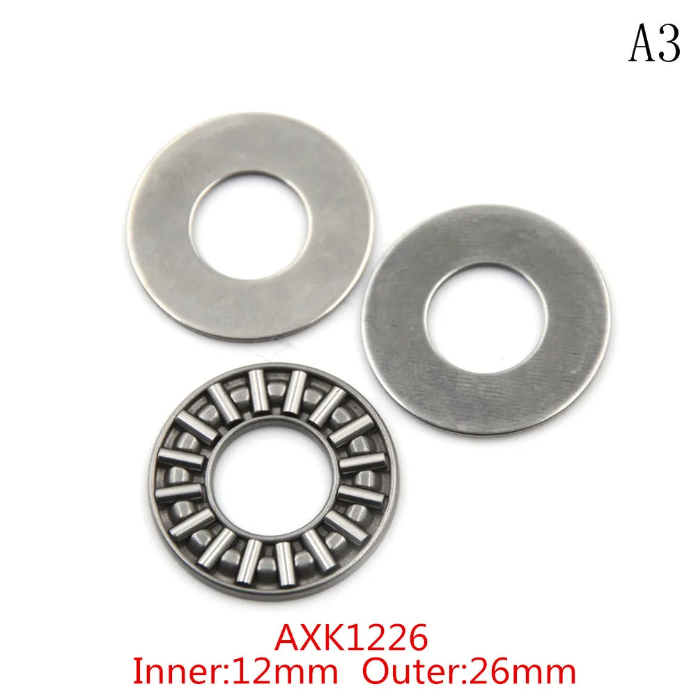 1SET AXK0821 AXK1024 AXK1226 AXK1528 Thrust Needle Flat Roller Bearings With Two Washers Thrust Ball Bearings Oasis Select MR-03