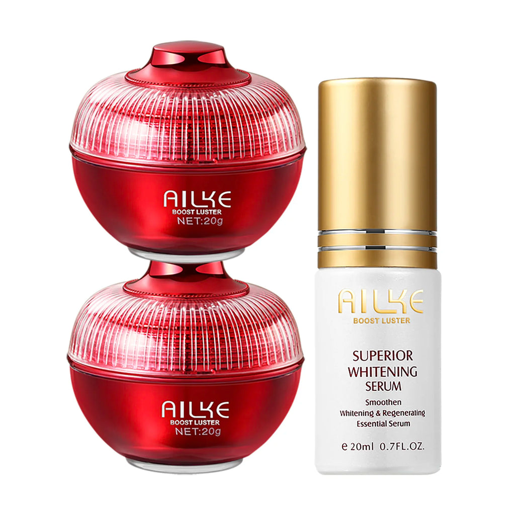 AILKE Brightening Face Care Set – Hyaluronic Acid & Serum