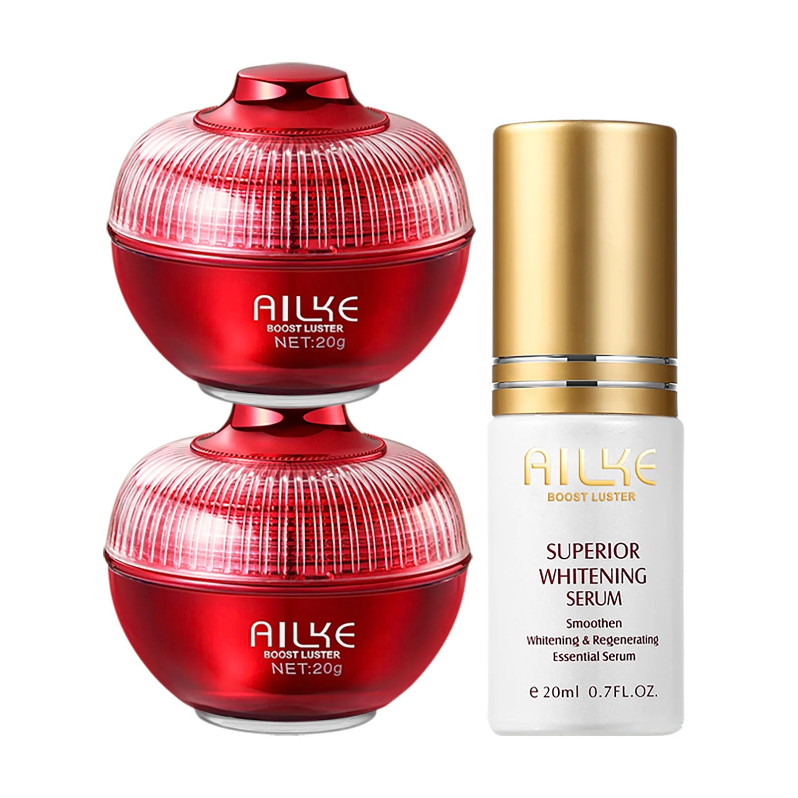 AILKE Brightening Face Care Set – Hyaluronic Acid & Serum