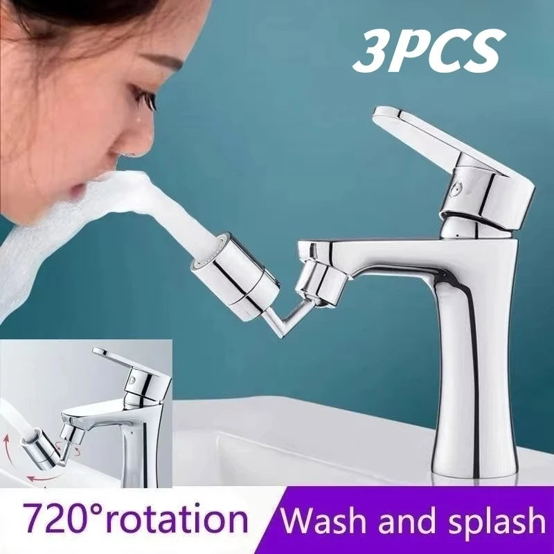 360° Faucet Extender – Universal Splash-Proof Aerator, Water-Saving Rotating Adapter for Kitchen & Bathroom Taps Oasis Select