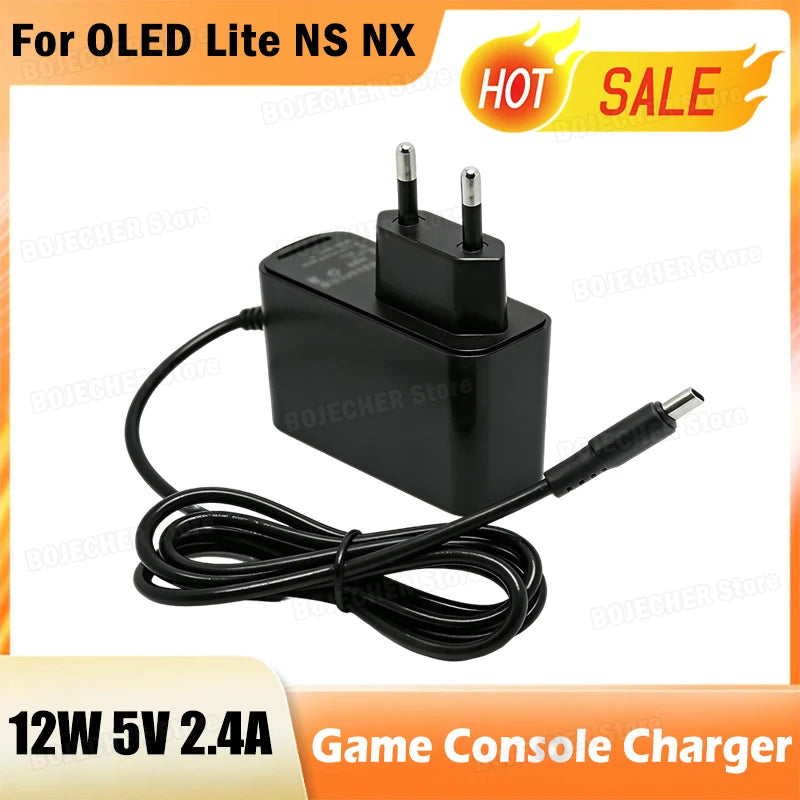 12W 5V 2.4A Type-C Charger For Switch OLED Lite NS NX AC 100-240V Handheld Game Console USB-C Power Supply Adapters EU US Plug Oasis Select