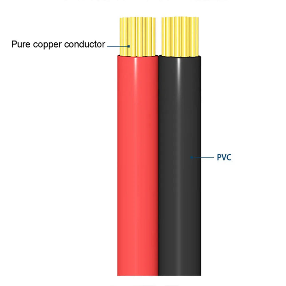 2Pcs SAE Single-ended Cable Power Extension Connector Plug Cable Solar Panel Battery Adapter Quick Connect Oasis Select