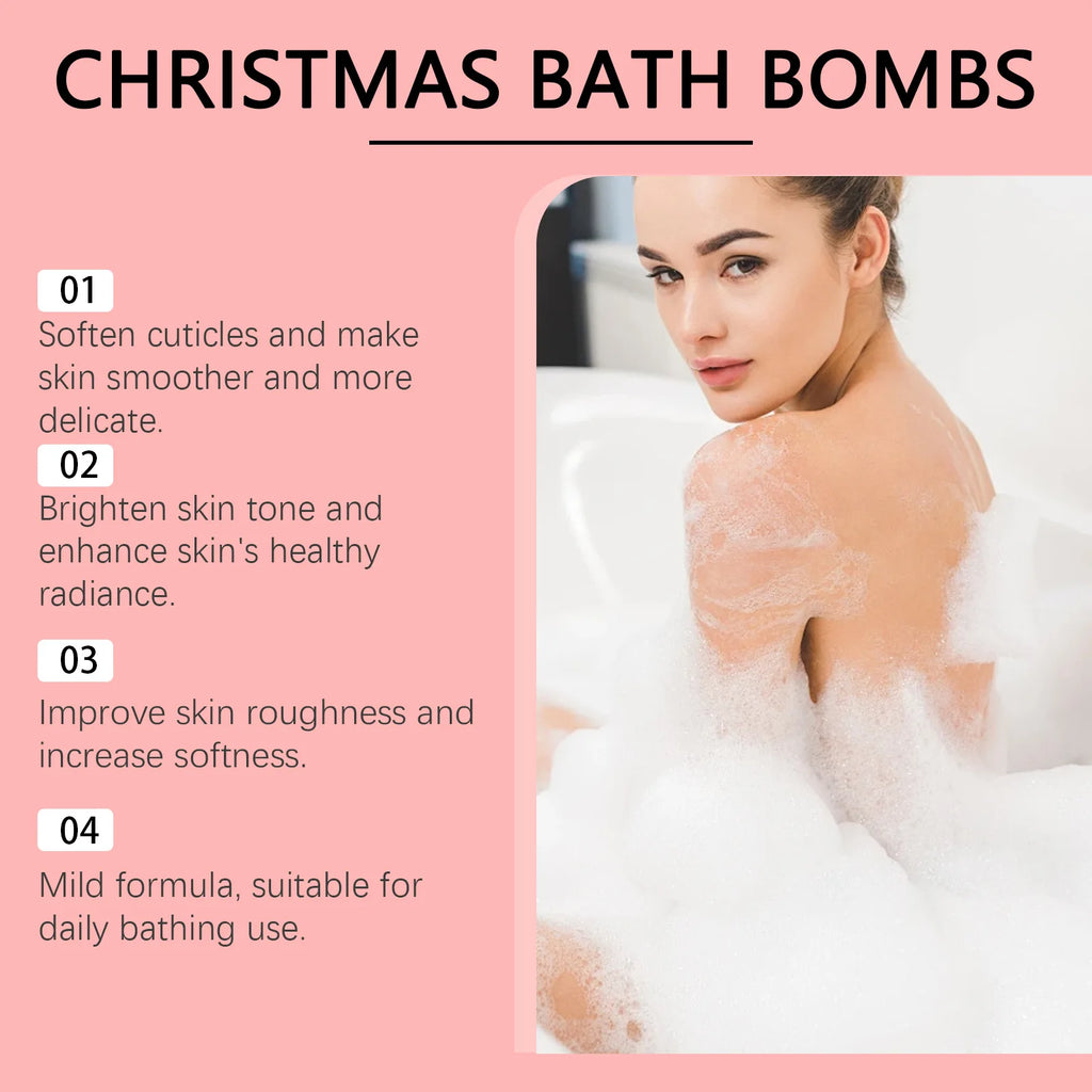 OceAura Christmas Aromatherapy Bath Bombs – Spa Gift Set Aromatherapy Bath Bombs Oasis Select