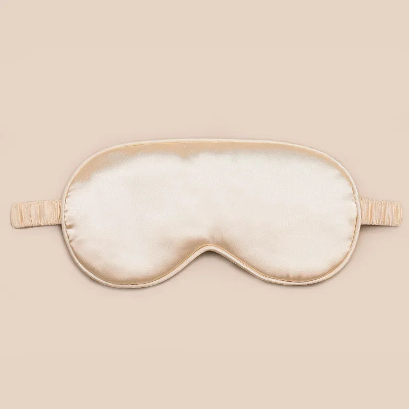 Light Blocking Sleep Eye Cover 1pcs Imitated Silk Comfortable Soft Breathable Night Sleeping Eye Shield Eye Care Sleep Use Tools Oasis Select golden