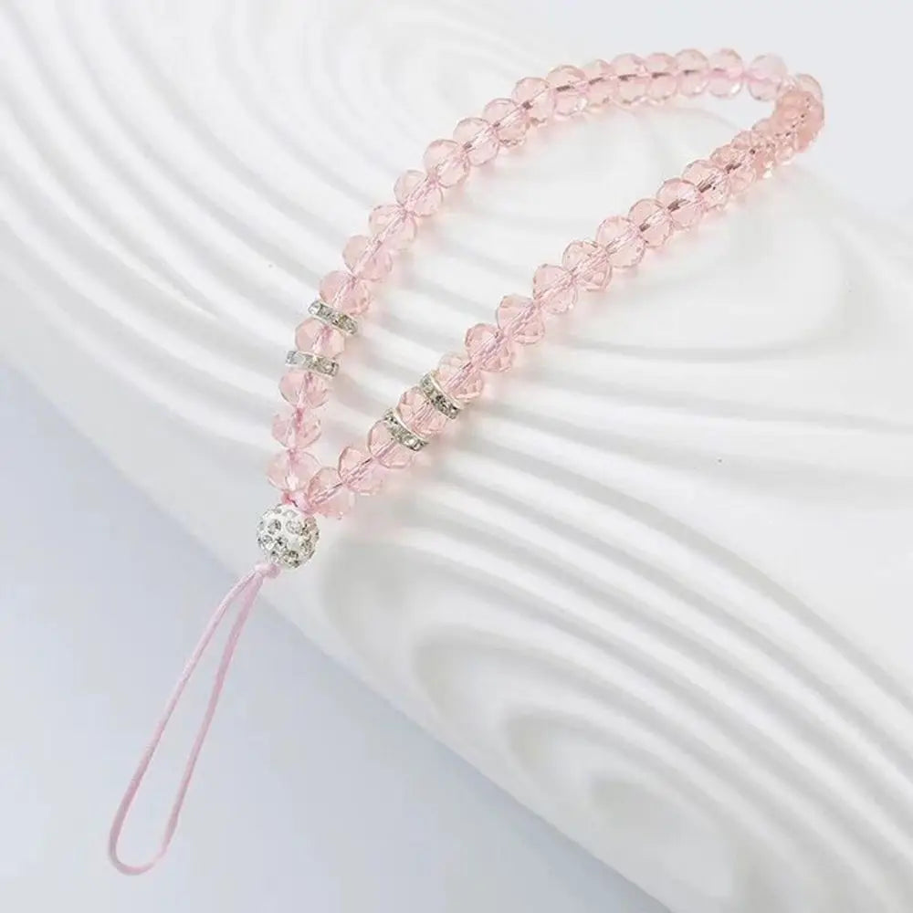 New 1PC Luxury Crystal Mobile Phone Straps Lanyards For Keys Bling Diamond Hand Wrist Strap Rope Cord Holder Lanyard For Phones Oasis Select Pink