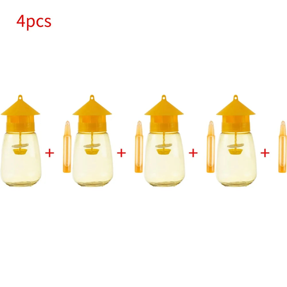 Trap Fruit Stalls Melon Fruit Insects Fruit Fly Bee Armyworm Attract Trap Agent it Fly Killer Catcher Orchard Insect Trap Oasis Select 4pcs