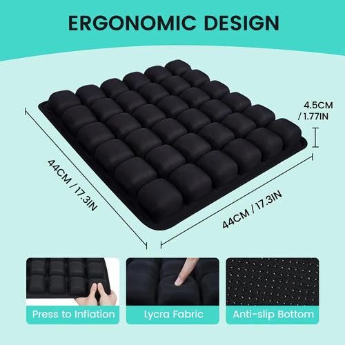 3D Air Cushion for Office Chair Car Seat Air Seat Cushion Back Cushion for Relieving Back Sciatica Tailbone Pain Seat Pad Oasis Select
