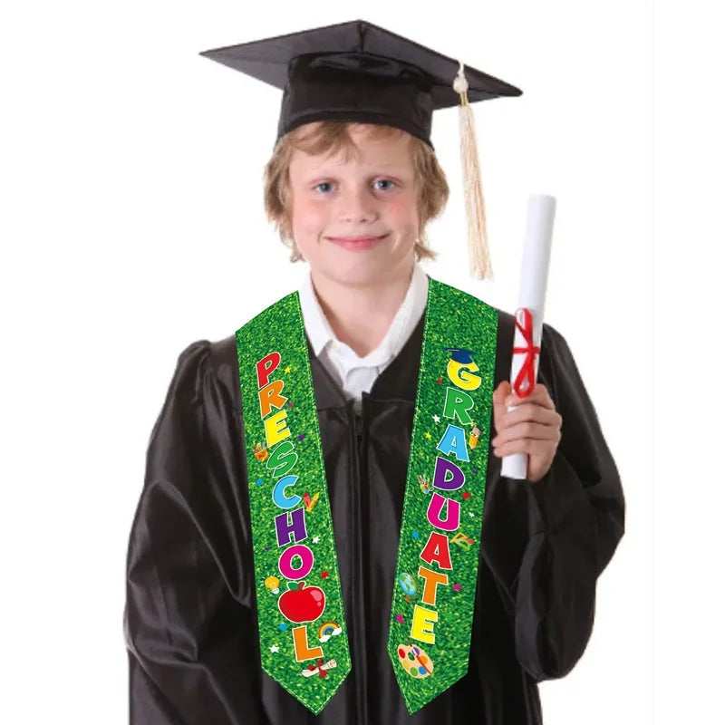 Kindergarten Graduation Stole Shiny Graduation Party Decorations Kids Graduation Sash Unisex For Class Photos Party Decorations Oasis Select
