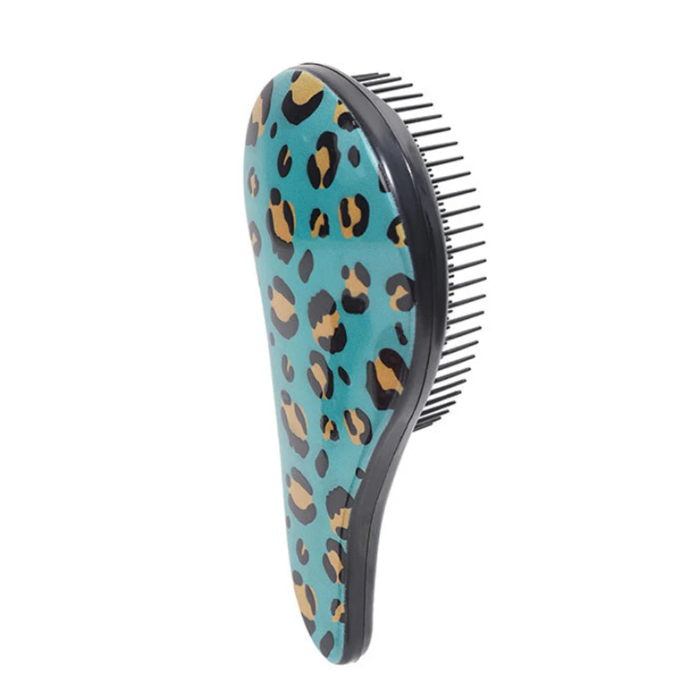 Leopard Print Air Cushion Comb Scalp Massage Comb Wet Dry Detangling Hair Comb Hair Styling Detangler Fast Blow Drying Hairbrush Oasis Select
