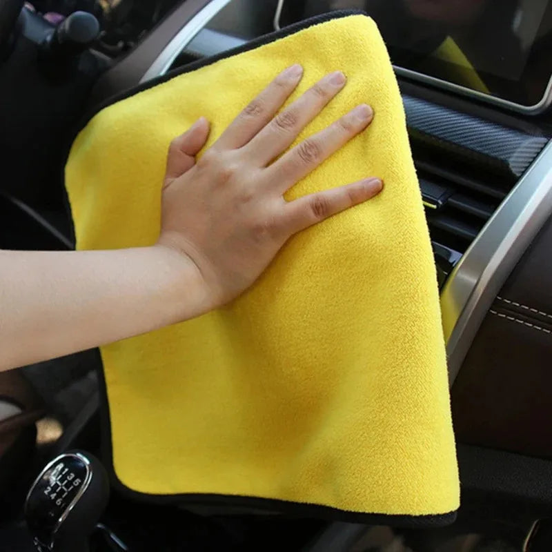 1/3pcs Car Wash Microfiber Towel 30x30/40/60CM Car Cleaning Drying Cloth Hemming Car Care Cloth Detailing Car Wash Towel Oasis Select