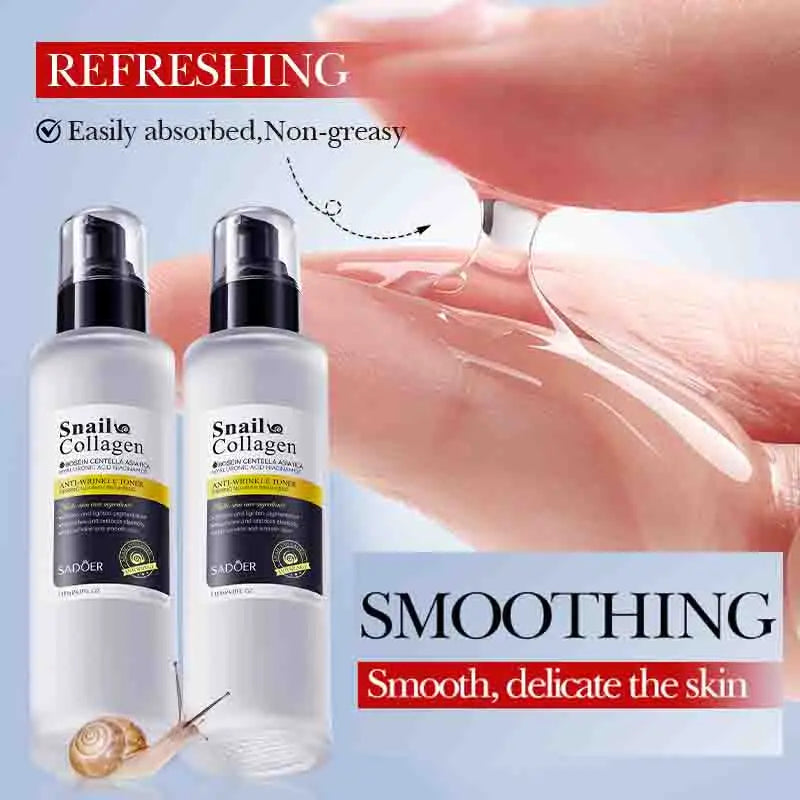 SADOER Snail Collagen Face Toner – Hydrating Brightening Serum Face Toner Serum Oasis Select
