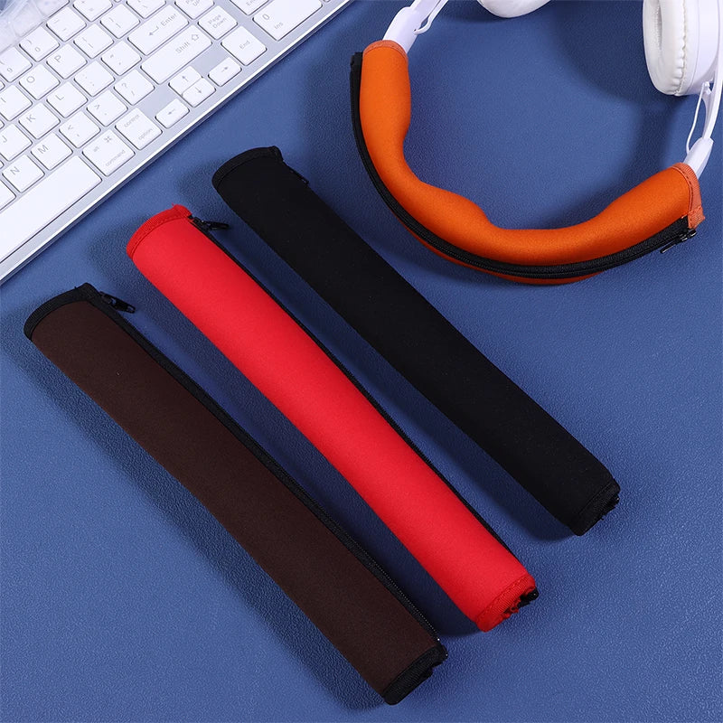 Zipper Headphone Protector Sleeve Cushion Pad Headband For Audio Technica ATH MSR7 M50X M40 M30 M20 Head Beam Oasis Select