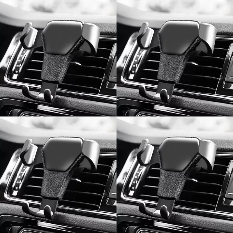 1/2/3/4pcs Car Phone Holder Bracket Gravity Mobile Mount Cellphone Stand Accessories For IPhone For Samsung For Huawei Stand Oasis Select 4pcs black