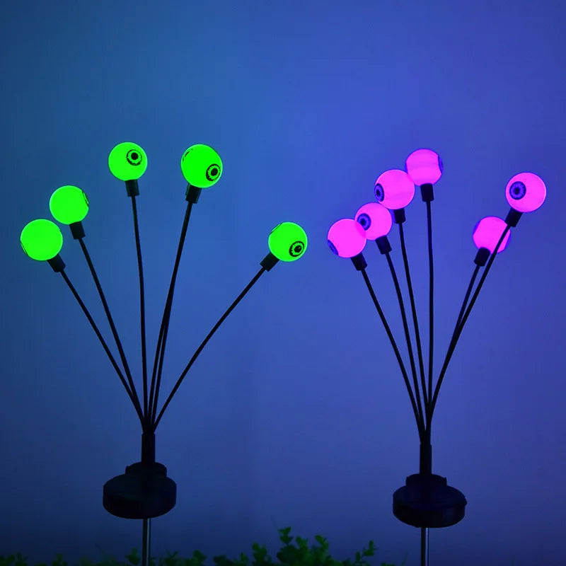 LED Pumpkin Light Solar Energy Outdoor Eyeball Light Halloween Lighting Christmas Decorative Layout Courtyard Lawn Light Oasis Select