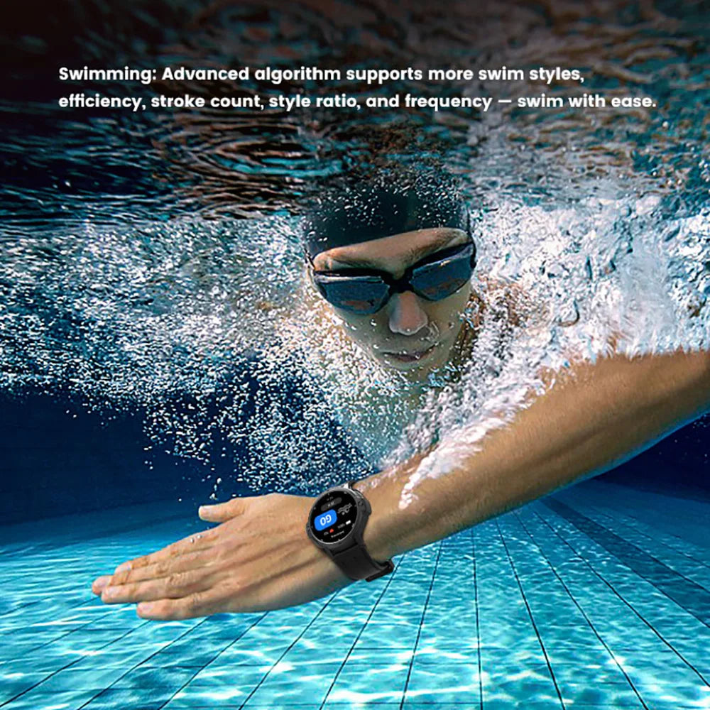 30M Waterproof Smartwatch GNSS Positioning GPS Multi-functional Sports Smart Watch 6-Axis Gyroscope Heart Rate Blue Tooth Call Oasis Select