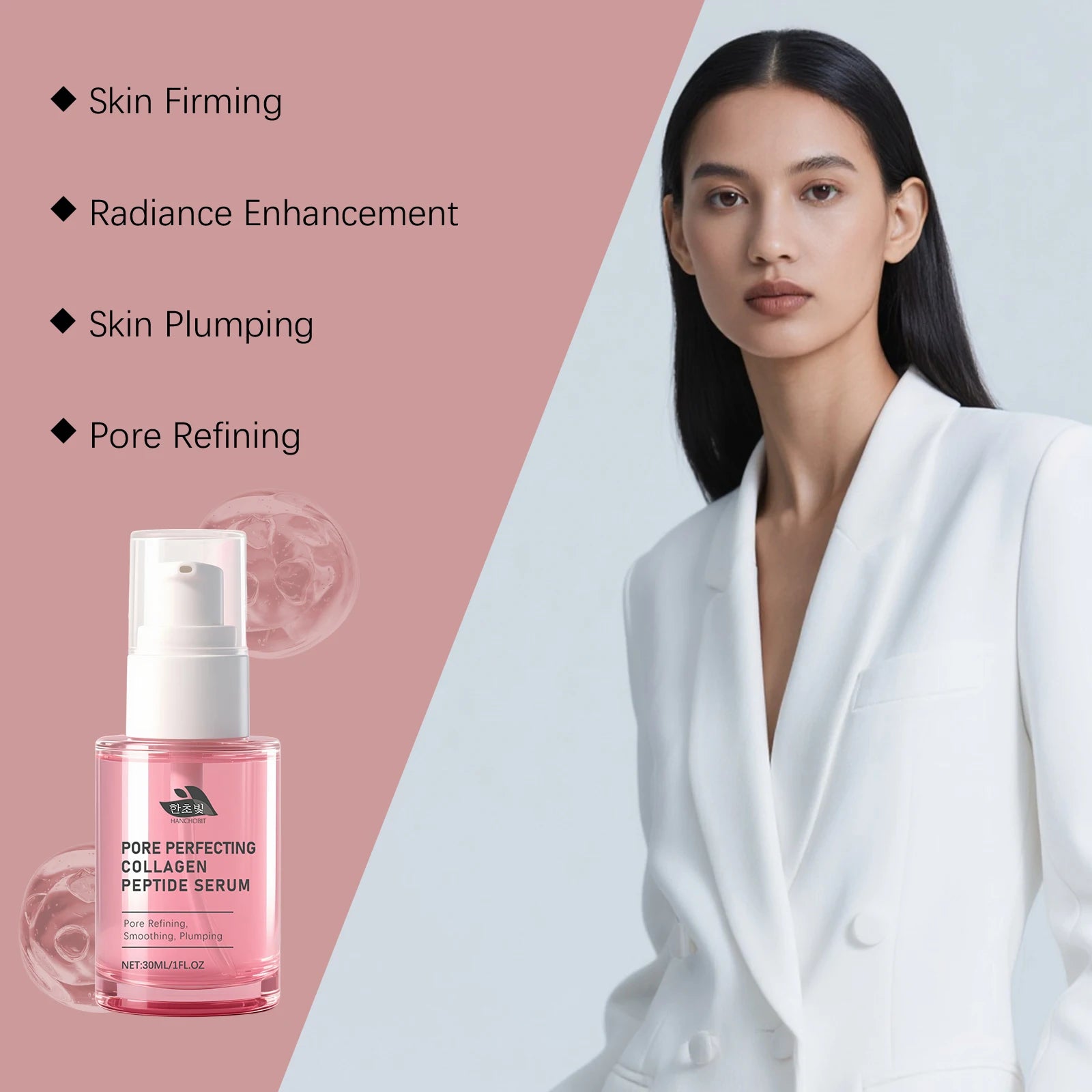 Facial Moisturizing Essence Collagen Serum Firming Lifting Reduce Dullness Skin Rejuvenation Soothing Redness Nourish Skin Care Oasis Select