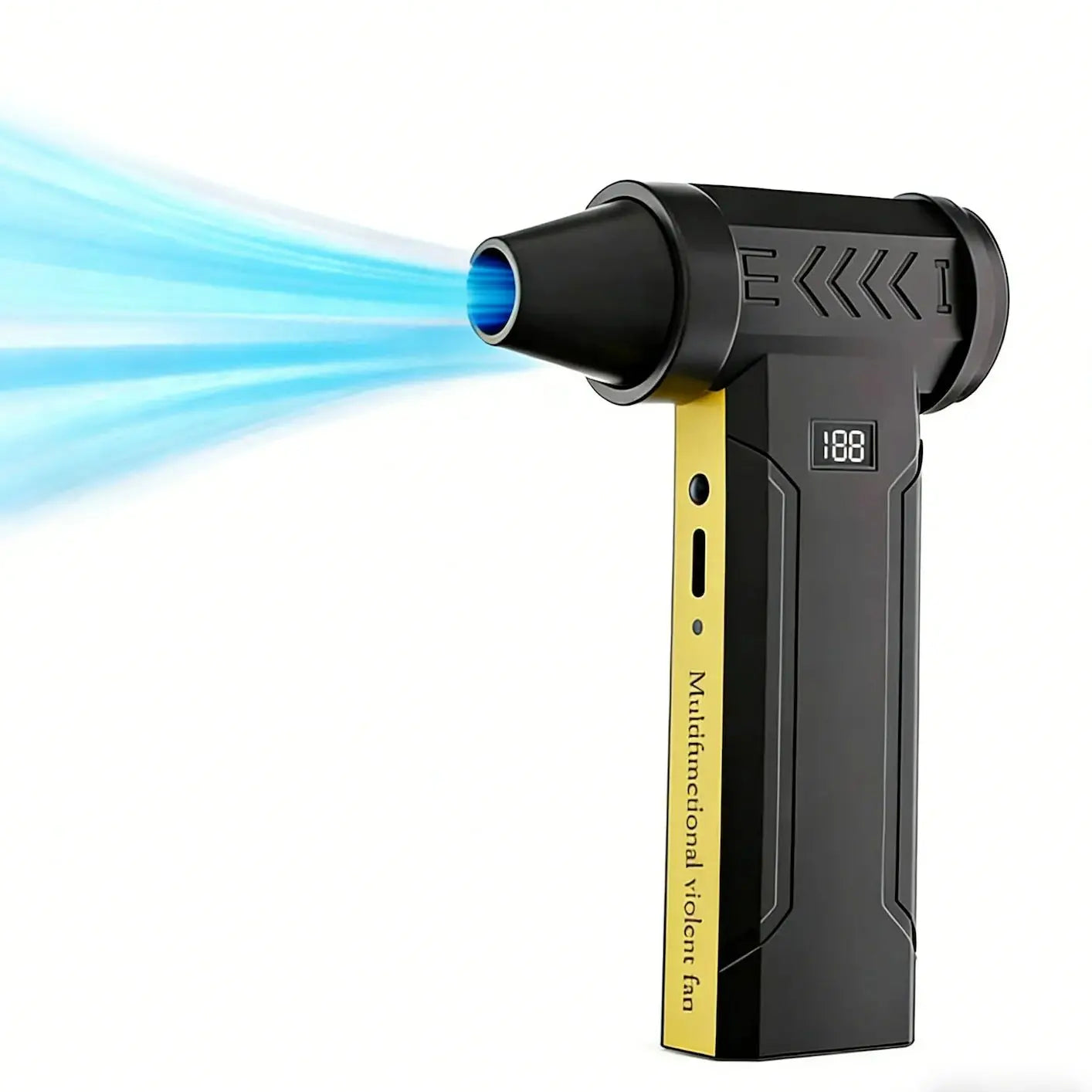 Handheld Turbo Jet Fan – 160,000 RPM Brushless, 10000mAh USB