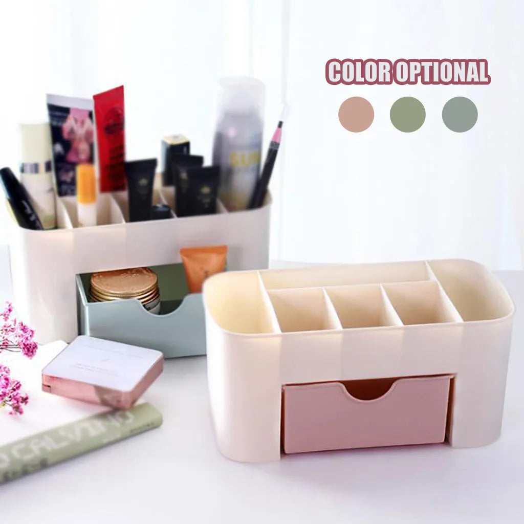 Double Layer Makeup Organizer with Drawers – Cosmetic & Jewelry Box Makeup Storage Organizer Oasis Select