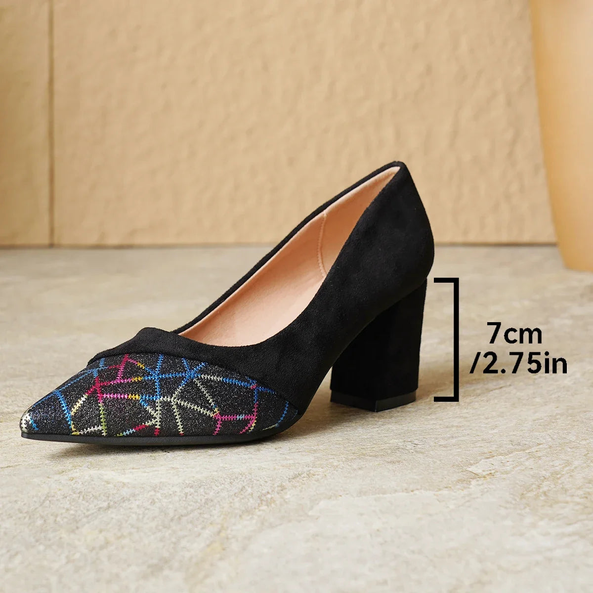 Jolie Women's High Heels - 3-inch Elegant Fashion Closed-Toe Casual Business Shoes for Parties, Work, Banquets, and Holidays Oasis Select
