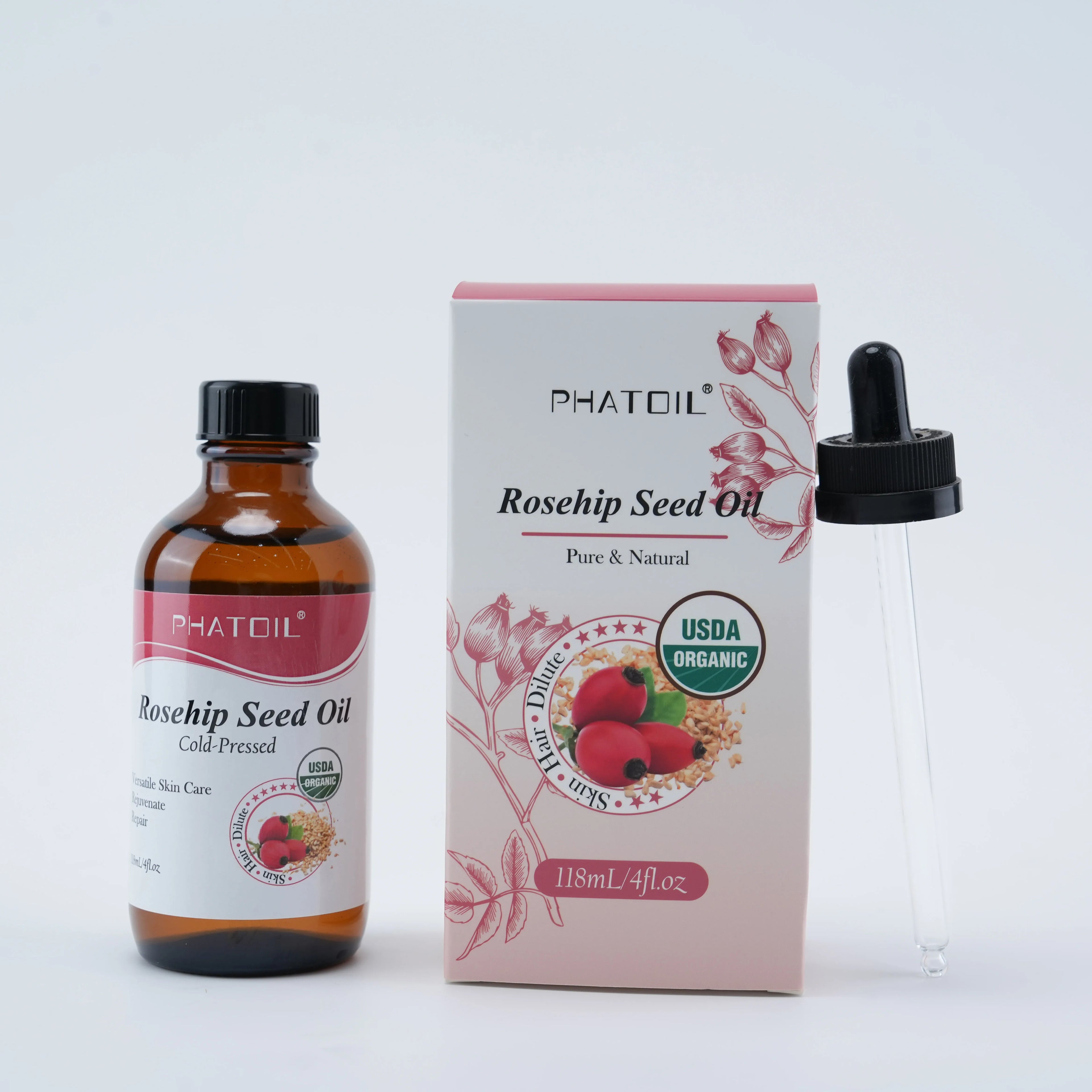 PHATOIL Organic Cold-Pressed Castor Oil – Hair, Skin & Lashes