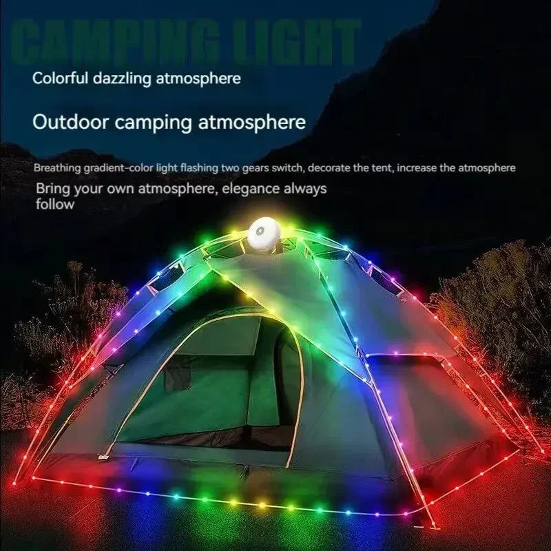 ESMARTER 10M LED Camping Light Strip | RGB Waterproof & Rechargeable
