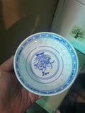 Old-fashioned Ceramic Blue And White Noodles Bowl Blue And White Porcelain Bowl Rice Bowl Oasis Select Orchid 4.5-inch Bowl