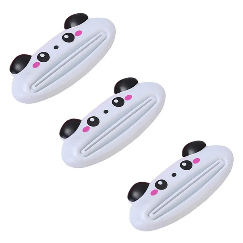 1/2/3pcs Cute Animal Multifunction Squeezer / Toothpaste Squeezer Home Commodity Bathroom Tube Cartoon Toothpaste Dispenser Oasis Select 3pcs panda