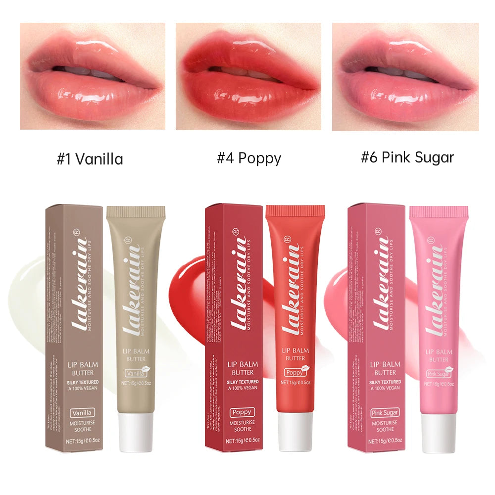 3-Pack Crystal Butter Lip Gloss Oil & Tinted Balm Set