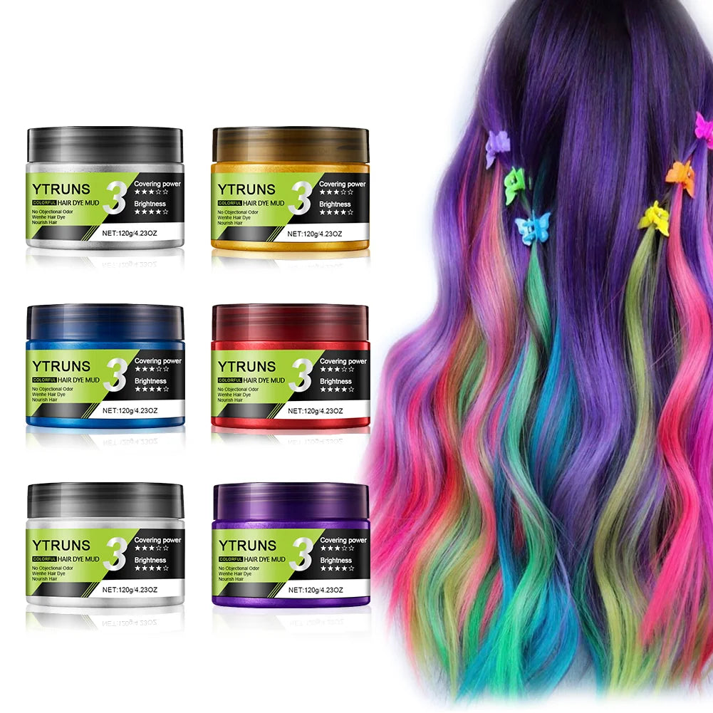 Y2K Temporary Hair Dye Wax – DIY Wash-Out Color Cream 120ml