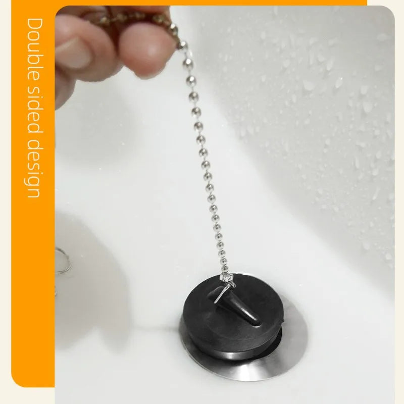 1pcs Universal Bathroom Washbasin Rubber Stainless Steel Sink Plug Bathtub Drain Stopper Sink Plug For Kitchen Supplies Oasis Select