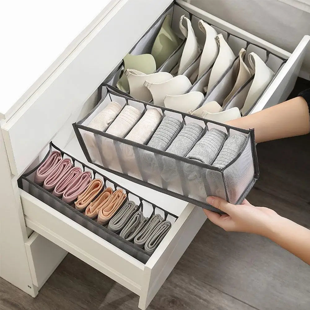 Clothes Organizer Jeans Pants Storage Box Wardrobe Drawer Organizer for Underwear Bra Ties T-Shirt Socks Organization System Oasis Select
