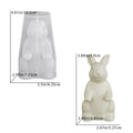 3D Cute Candy Plates Easter Bunny Mold Silicone Rabbit Tray mold for Thanksgiving Holidays Party Offices Home Room Desk Desktop Oasis Select Rabbit