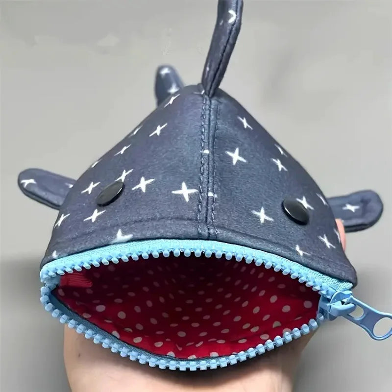 Cute and funny large capacity Shark Shape Capacity Imitation Fish Storage Pencil Case Creative Journal Student Supplies Statione Oasis Select