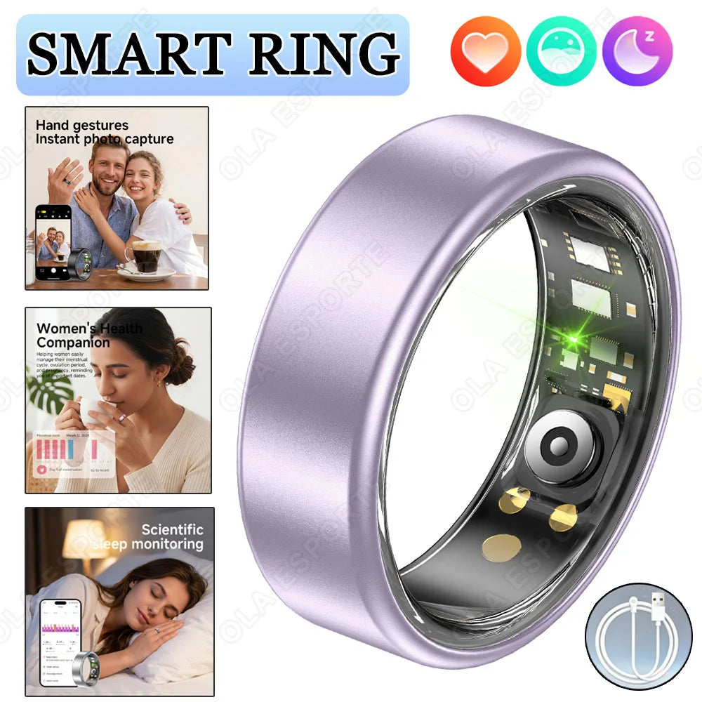 Smart Ring Heart Rate SpO₂ Sleep Tracker | IP68 Unisex