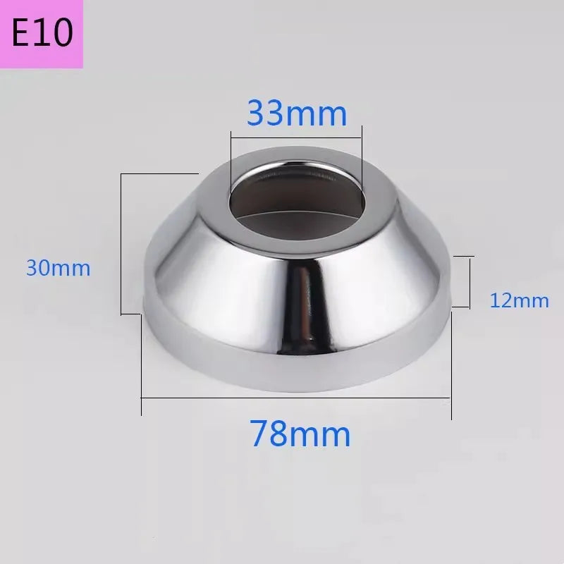 2PCS Stainless Steel Water Pipe Connector 1/2"3/4"1"Faucet Decorative Cover Heighten Valve Panel Shower Kitchen Tap Accessories Oasis Select E10-2pcs