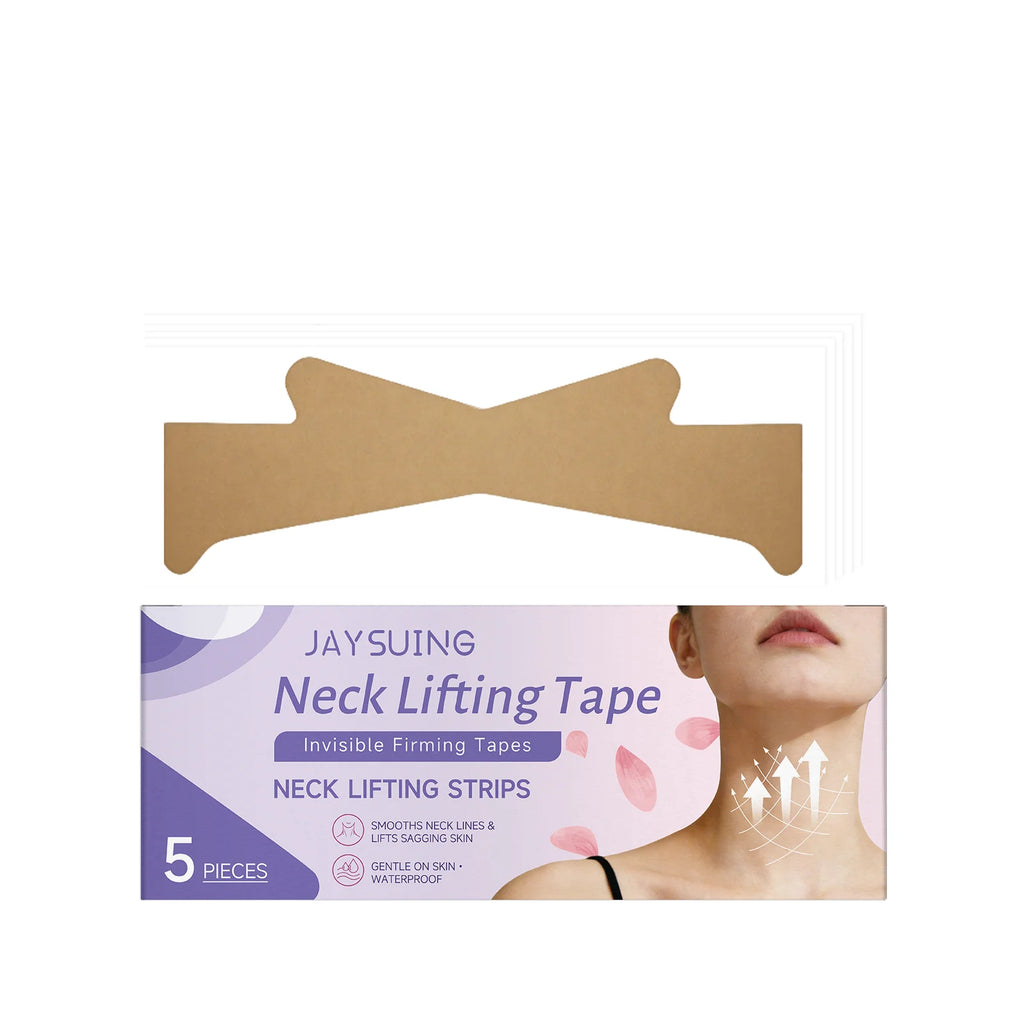 Jaysuing Collagen Neck Mask Reduce Neck Wrinkles Tightening Neck Contour Improve Rough Skin State Brighten Neck Liftng Patches Oasis Select 5pcs Boxed