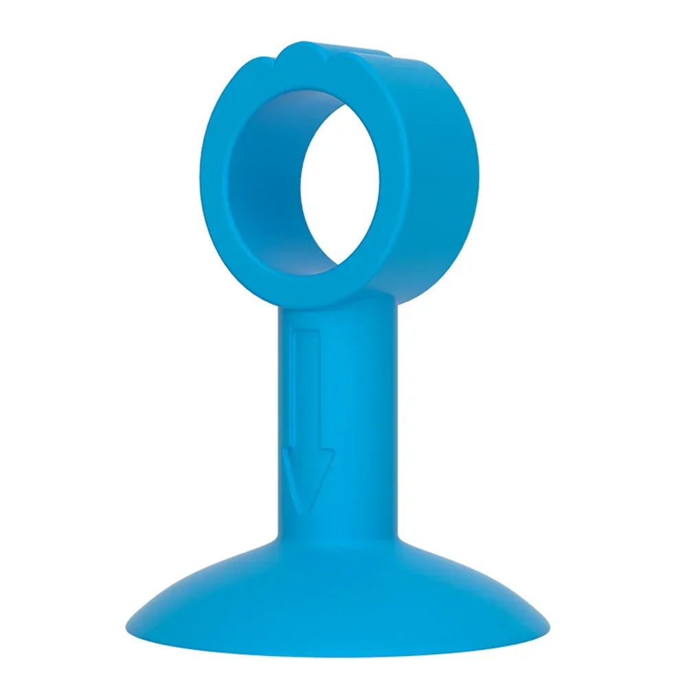 Soft Silicone Door Stopper Anti-damage Wall Protector Suction Cup Door Handle Bumper Mute Protect Walls Furniture Fittings Oasis Select Blue