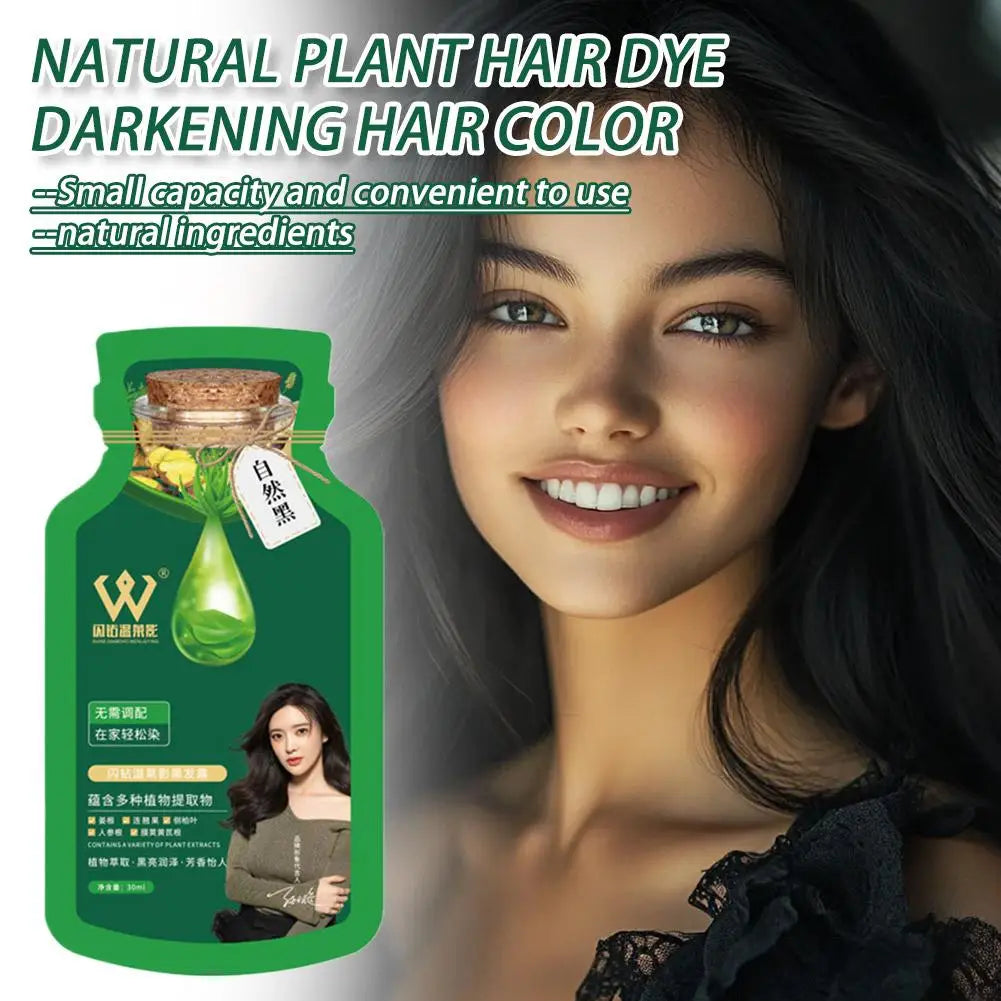 Botanical Bubble Hair Dye Shampoo – Natural Black, 10×30ml Hair Dye Shampoo Oasis Select