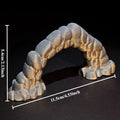 Zen Garden Mini Stone Arch Ornament Statues Cave Entrance Model Miniature Dioramas Japanese Meditation Sand Tray Decoration Gift Oasis Select Arches silver gray