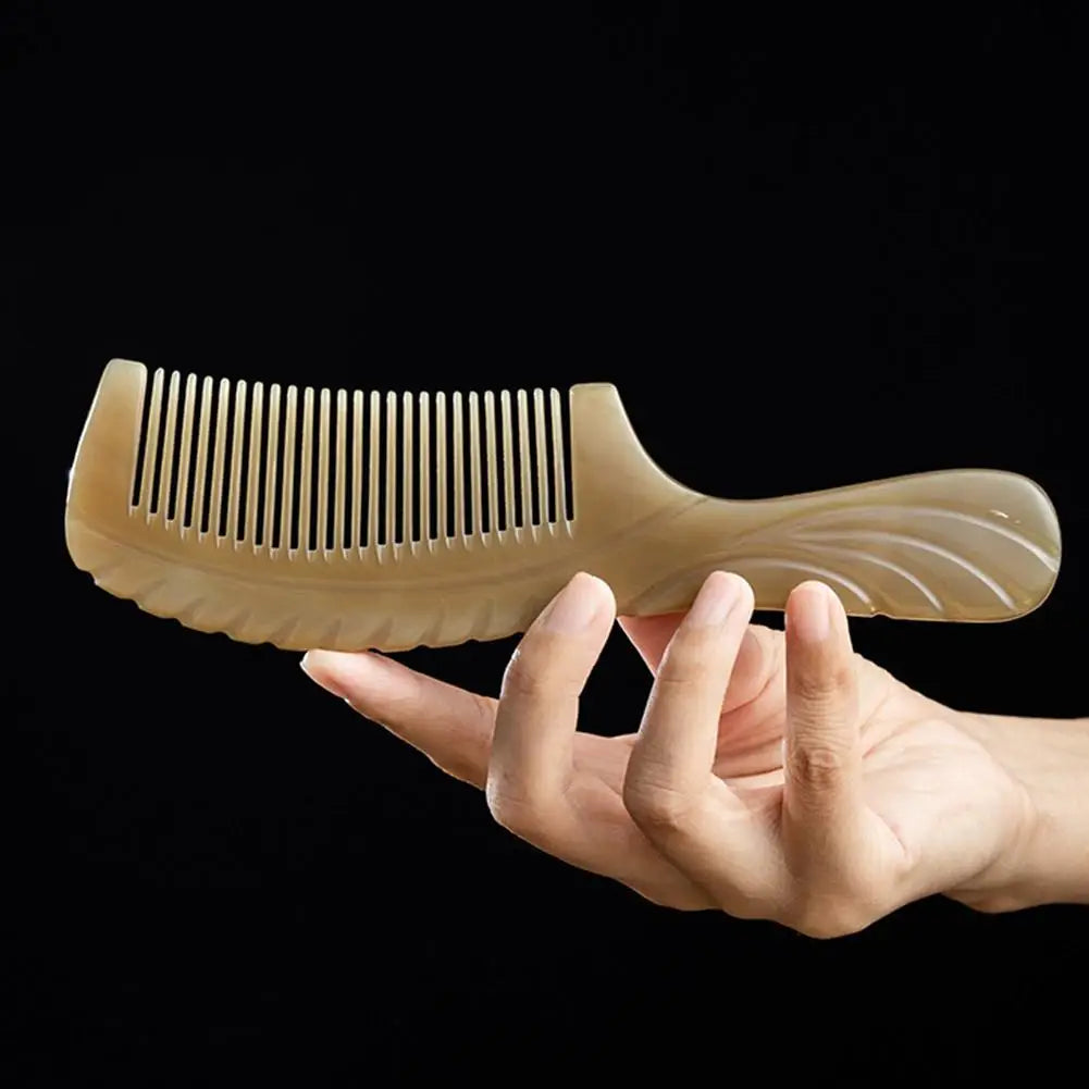 2-Pack Ox Horn Detangling Comb – Anti-Static Scalp Massager Hair Detangling Comb Oasis Select