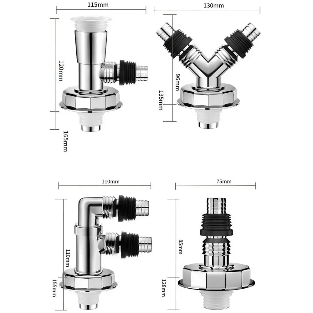 Anti odor Sink Drain Pipe Adapter Sealing Ring Multi-functional Dishwasher Water Pipe Connector Kitchen Basin Sewer Branch Oasis Select